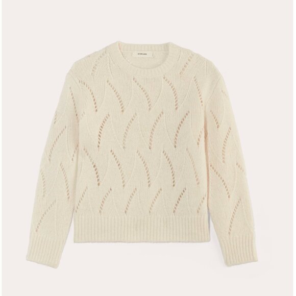 NWT Everlane Wool Sweater Cloud Cream L - Picture 3 of 6